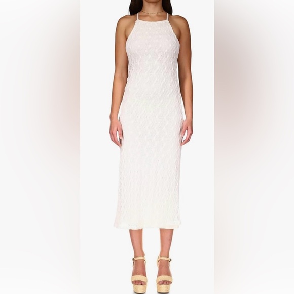 Sanctuary Crochet Halter Midi Dress Size Small - Picture 1 of 7